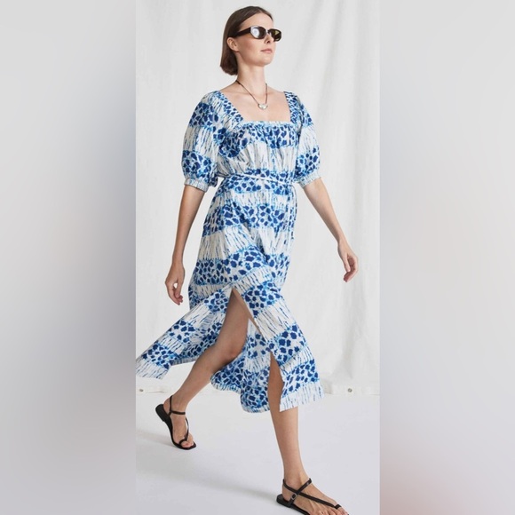 Apiece Apart Gali Shirred Midi Dress- NWOT - Picture 2 of 10